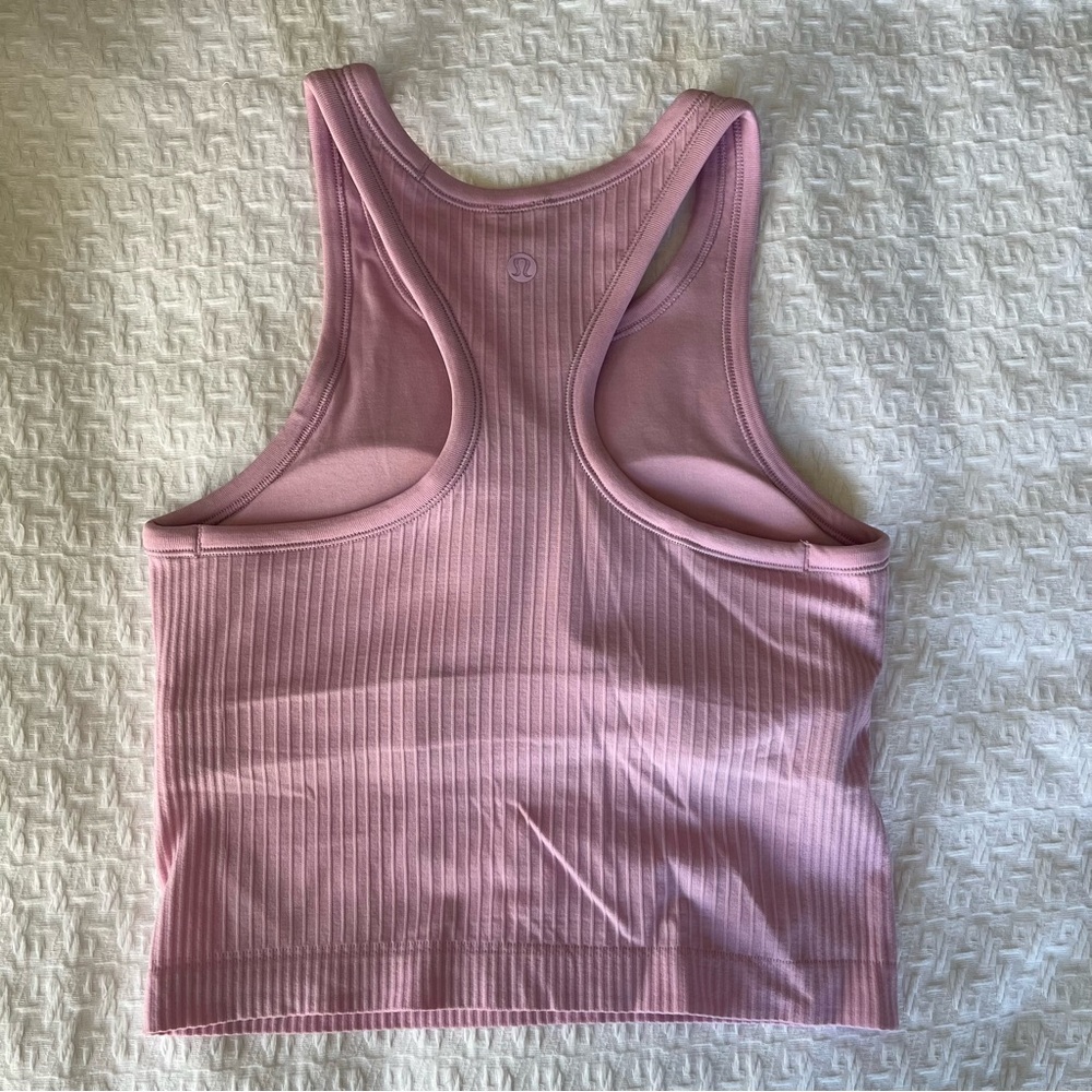 lululemon Ebb to Street Ribbed Crop Tank Tops (2) - Picture 3 of 9